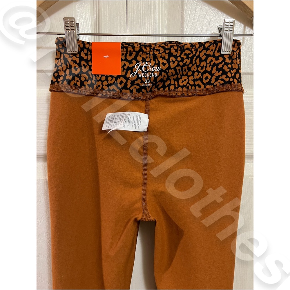 J. Crew Weekend High Rise Cheetah Print 7/8 Leggings NWT - Picture 11 of 14